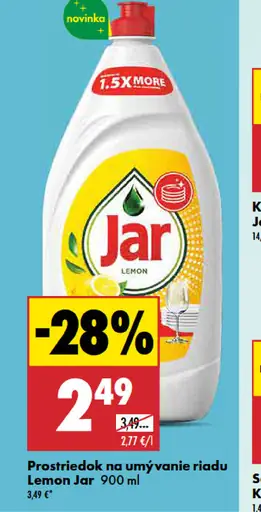 Jar Lemon Prostriedok Na Umývanie Riadu