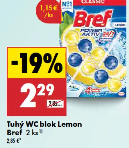 Bref Tuhý WC blok Lemon