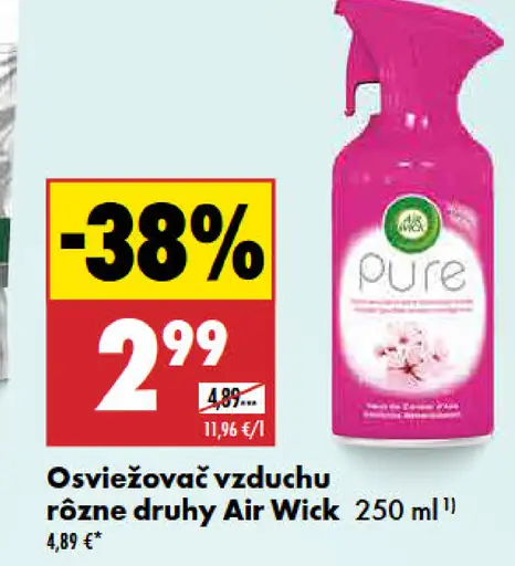 Air Wick Fresh osviežovač vzduchu rôzne druhy