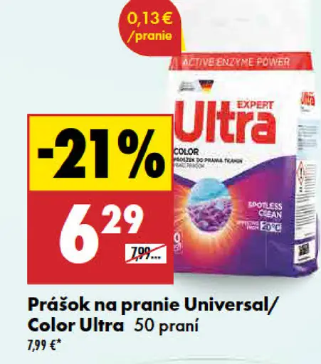Prášok na pranie Universal/Color Ultra
