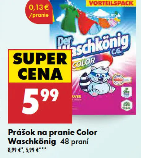 Color Waschkonig prášok na pranie