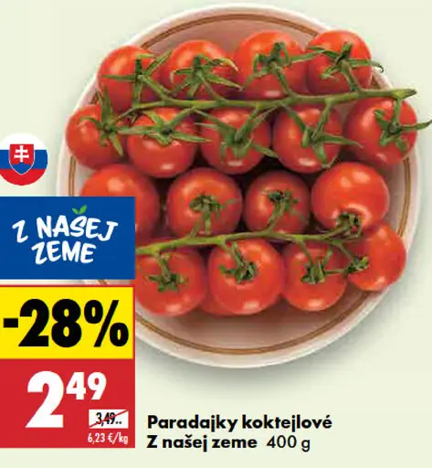 Paradajky kokteilové Z našej zeme