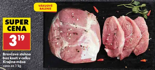Bravčové stehno bez kosti vcelku Krajina mäsa