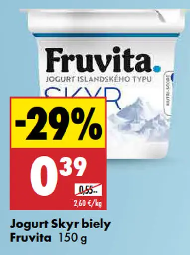 Fruvita Jogurt Skyr biely