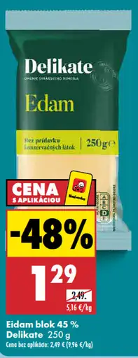 Delikate Eidam blok 45%