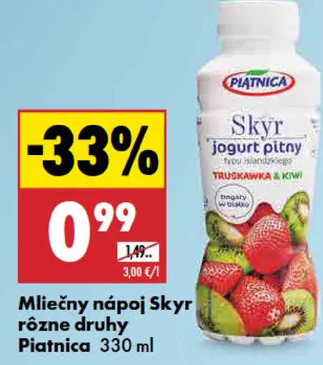 Piantica Skyr mliečny nápoj rôzne druhy