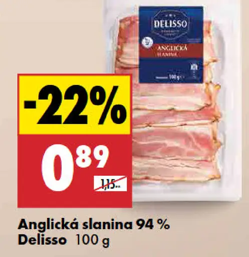 Delisso Anglická slanina 95%