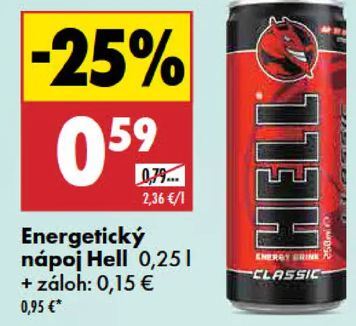 Hell energetický nápoj plechovka