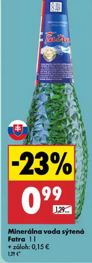 Fatra Prírodná minerálna voda sýtená