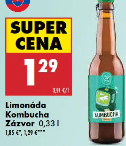 Kombucha Zázvor Limonáda