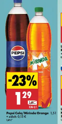 Pepsi Cola / Mirinda Orange limonáda