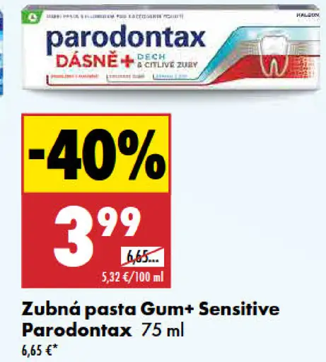 Parodontax Gum+ Sensitive zubná pasta