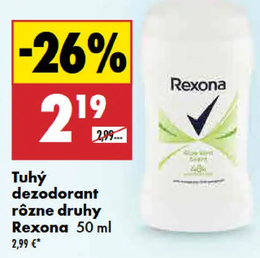 Rexona tuhý dezodorant