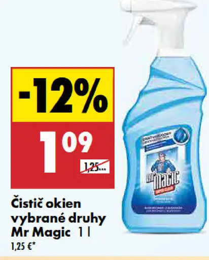 Mr Magic čistič okien rôzne druhy