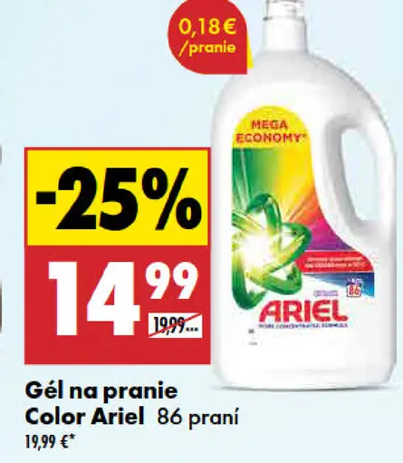 Ariel gél na pranie Color 86 praní