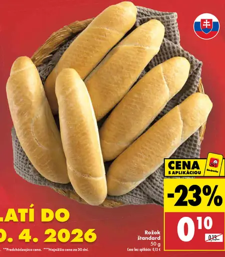 Biedronka rožok štandard