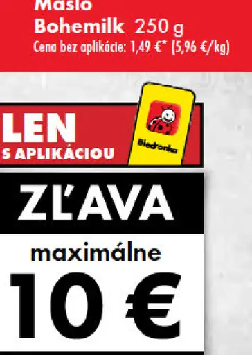 Maslo Bohemilk tradičné a výberové