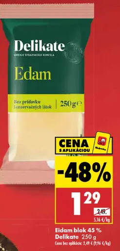 Delikate Eidam blok 45%