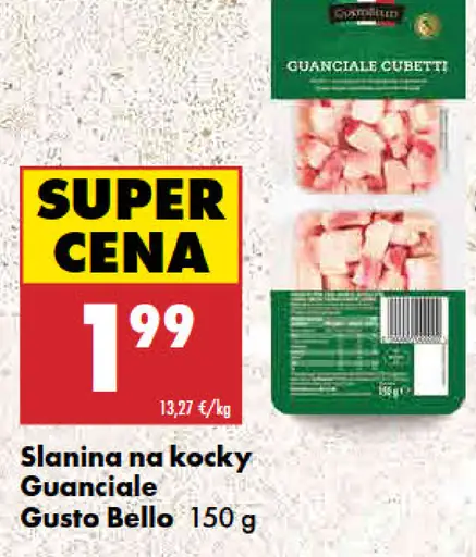Gusto Bello Slanina na kocky Guanciale