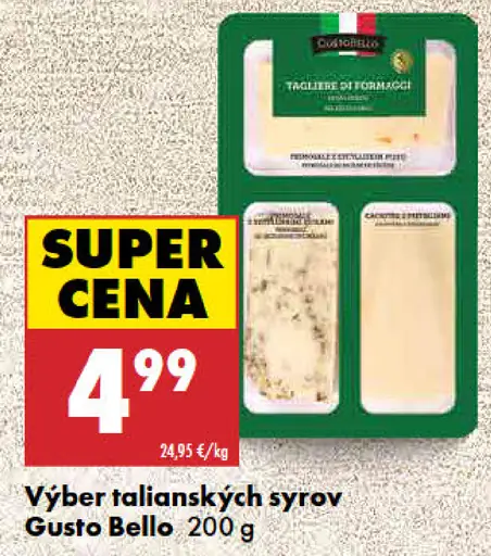 Gusto Bello Výber talianskych syrov