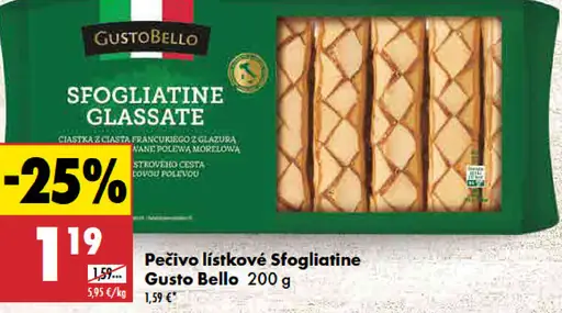 Gusto Bello Pečivo lístkové Sfogliatine