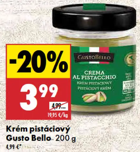 Gusto Bello Krém pistáciový