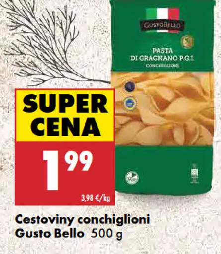 Gusto Bello cestoviny conchiglioni