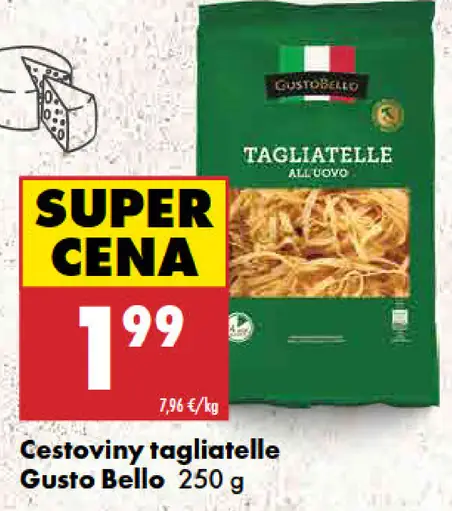 Gusto Bello cestoviny tagliatelle