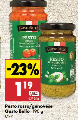 Gusto Bello Pesto rosso alebo genovese