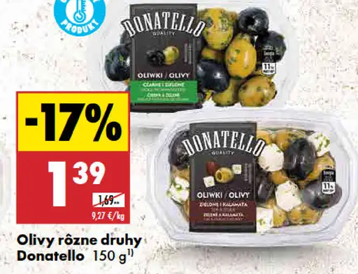 Donatello olivy rôzne druhy