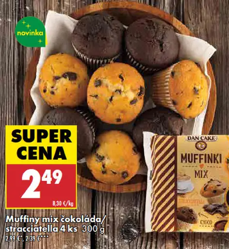 Dan Cake muffiny mix čokoláda stracciatella