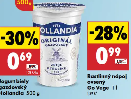 Jogurt biely gazdovský Hollandia