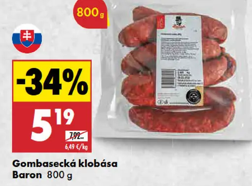 Baron Gombasecká klobása