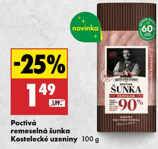 Kostelecké uzeniny poctivá remeselná šunka