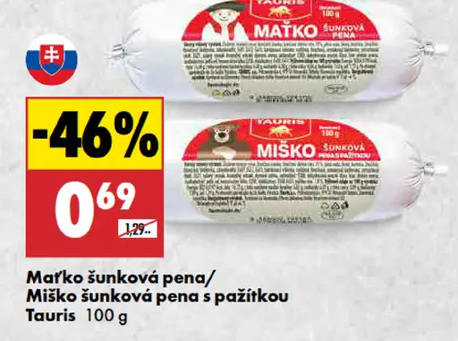 Tauris Maťko šunková pena