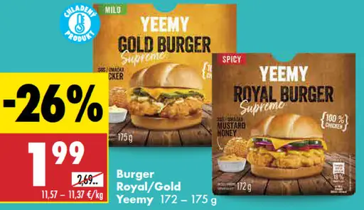 Yeemy burger Royal a Gold