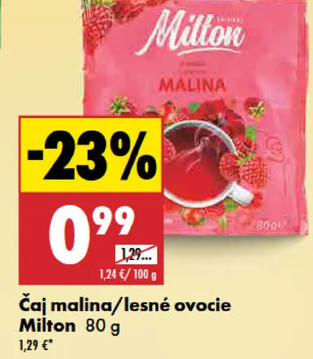 Milton čaj malina