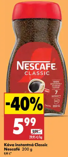 NESCAFÉ CLASSIC, instantná káva