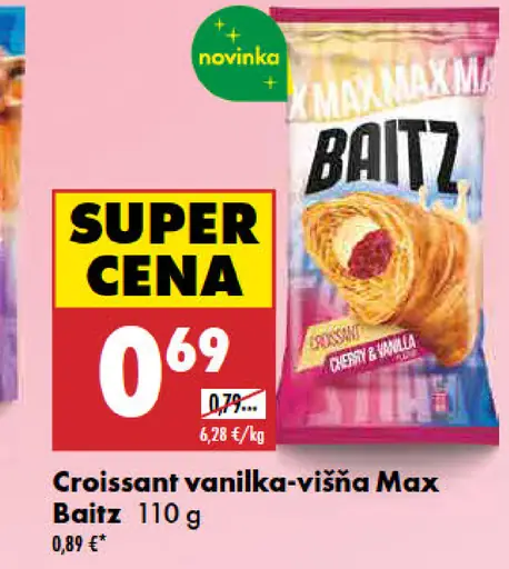 Max Baitz croissant vanilka-višňa