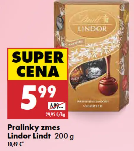 Lindor pralinky zmes