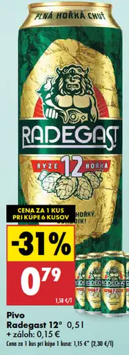 Radegast 12° plechovka