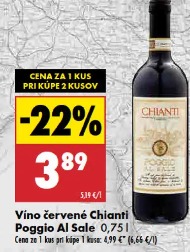 Chianti Poggio Al Sale víno červené