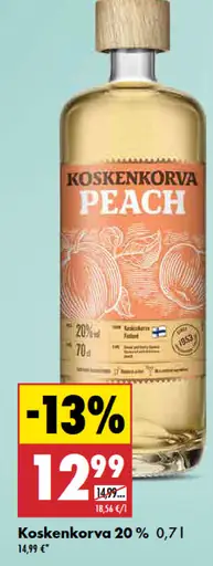 Koskenkorva Peach 20 %