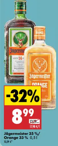 Jägermeister bylinný likér / Jägermeister Orange bylinný likér