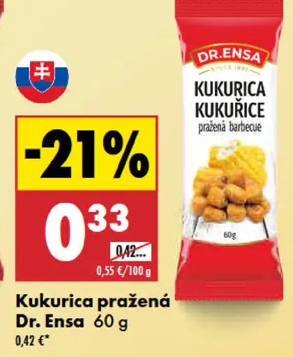 Dr. Ensa kukurica pražená