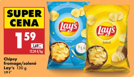 Lay’s chipsy fromage alebo solené