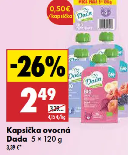 Dada kapsička ovocná