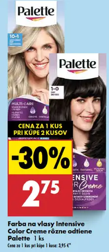 Palette Intensive Color Creme farba na vlasy trblietavý nugát 7-65