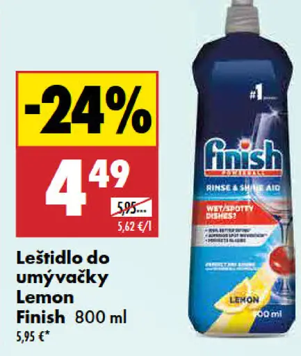 Finish Leštidlo do umývačky Lemon