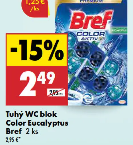 Bref Color Aktiv Eucalyptus tuhý WC blok